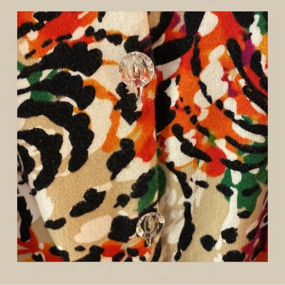 Ruby Rd. Multicolour Abstract Cardigan  size Large  
NWOT - Picture 4 of 11